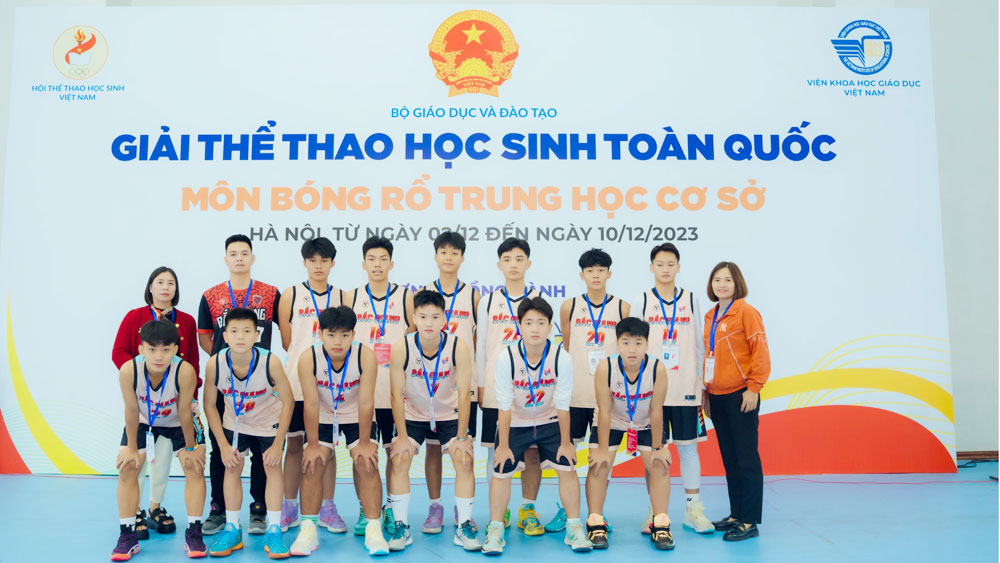 giải bóng rổ, học sinh, bậc THCS, giải đấu, Bắc Giang.