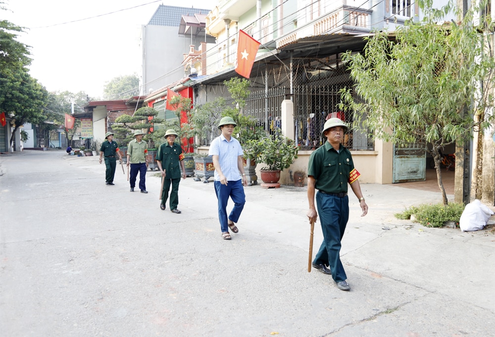 tin tức bắc giang, bắc giang, Cựu chiến binh, tích cực, tham gia, bảo vệ an ninh Tổ quốc, Tổ tự quản, bảo đảm an ninh, trật tự