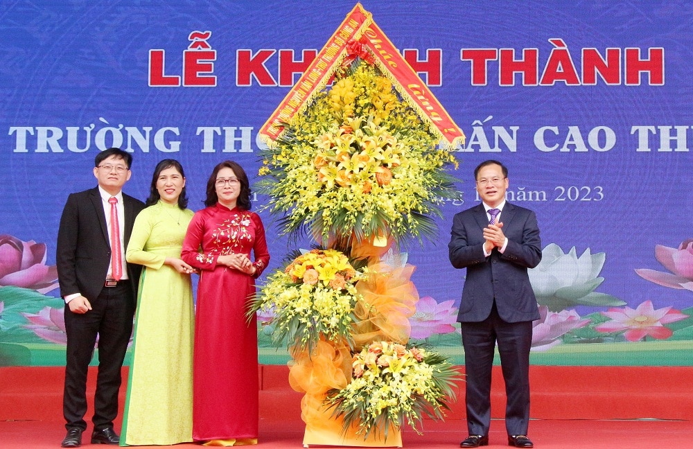 khánh thành, THCS thị trấn Cao Thượng, tân yên, bắc giang