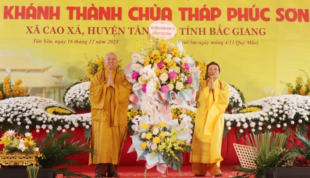 chùa phúc sơn, xã cao xá, tân yên, bắc giang, khánh thành, di tích