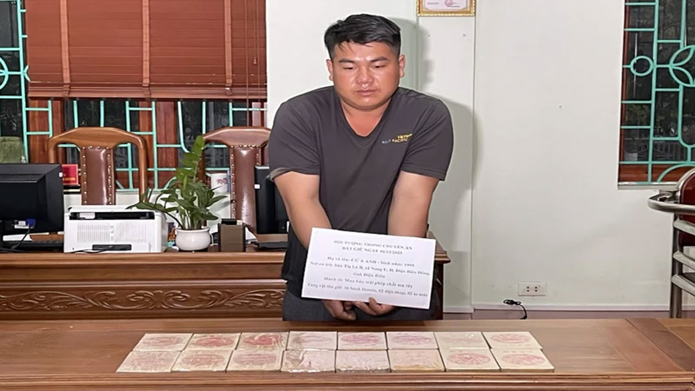 Lai Châu, phá thành công, chuyên án thu 16 bánh heroin, Công an Lai Châu , Cứ A Anh, Giàng A Chua,