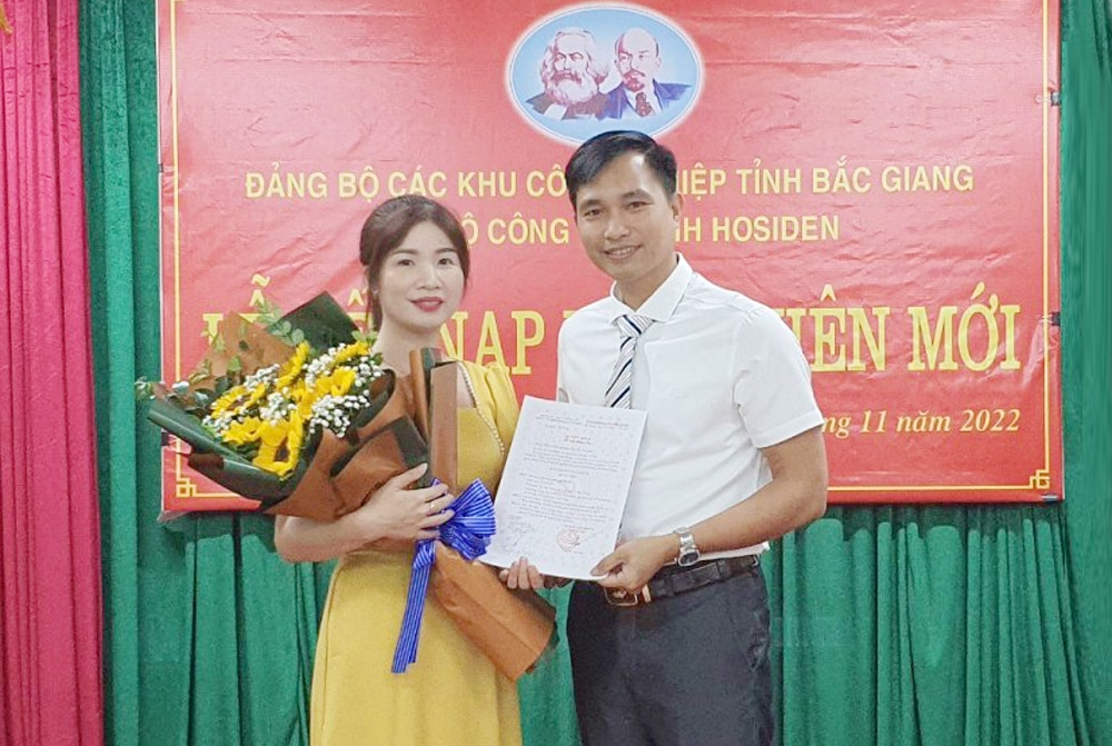 tin tức bắc giang, bắc giang, Phát triển đảng viên, trong doanh nghiệp, Nhiều cách làm hay,  đảng viên mới, quần chúng ưu tú, kết nạp đảng viên