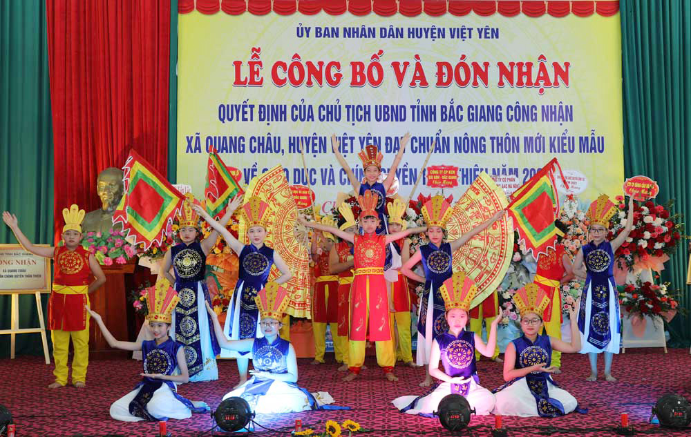 Bắc Giang, Việt Yên, xã Quang Châu, Nông thôn mới, chính quyền thân thiện