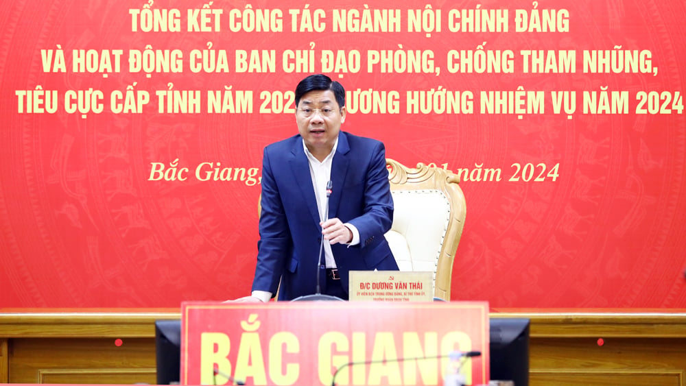 Bắc Giang, hội nghị trực tuyến toàn quốc, ngành Nội chính, phòng ngừa là chính