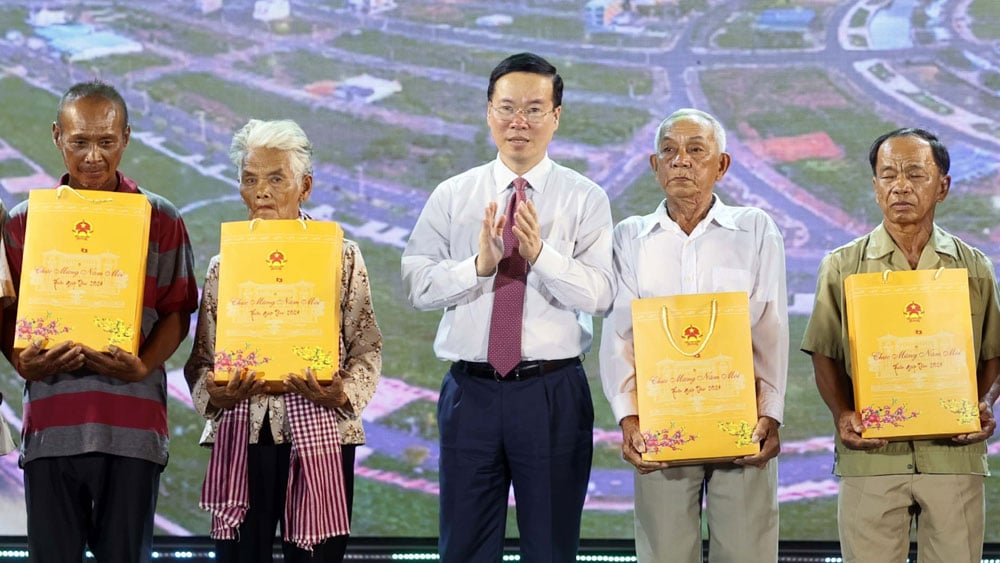 Chủ tịch nước Võ Văn Thưởng, Chương trình “Xuân Biên phòng ấm lòng dân bản” năm 2024, Bộ Tư lệnh Bộ đội Biên phòng,