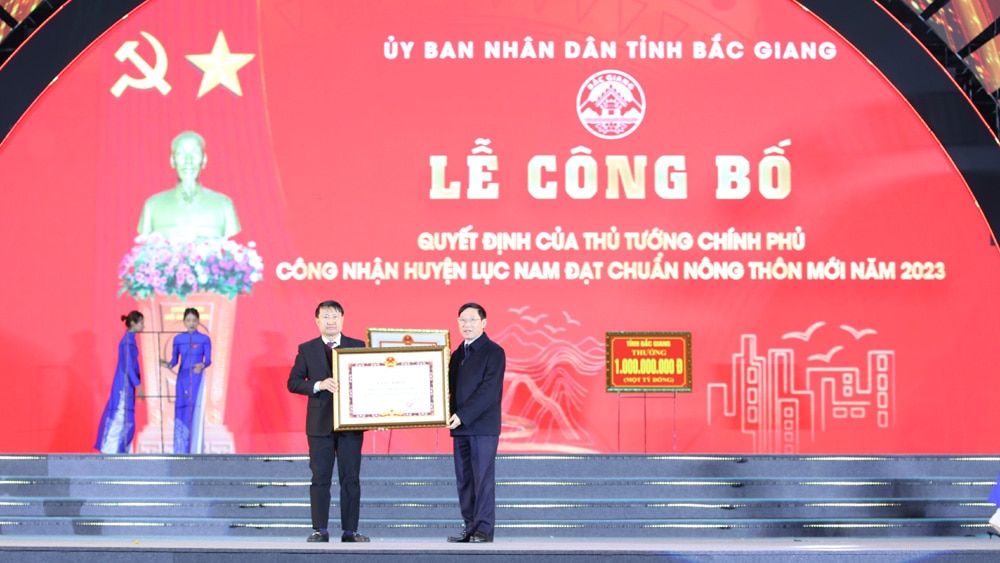 Bắc Giang Lục Nam; nông thôn mới, Bí thư Tỉnh ủy Dương Văn Thái