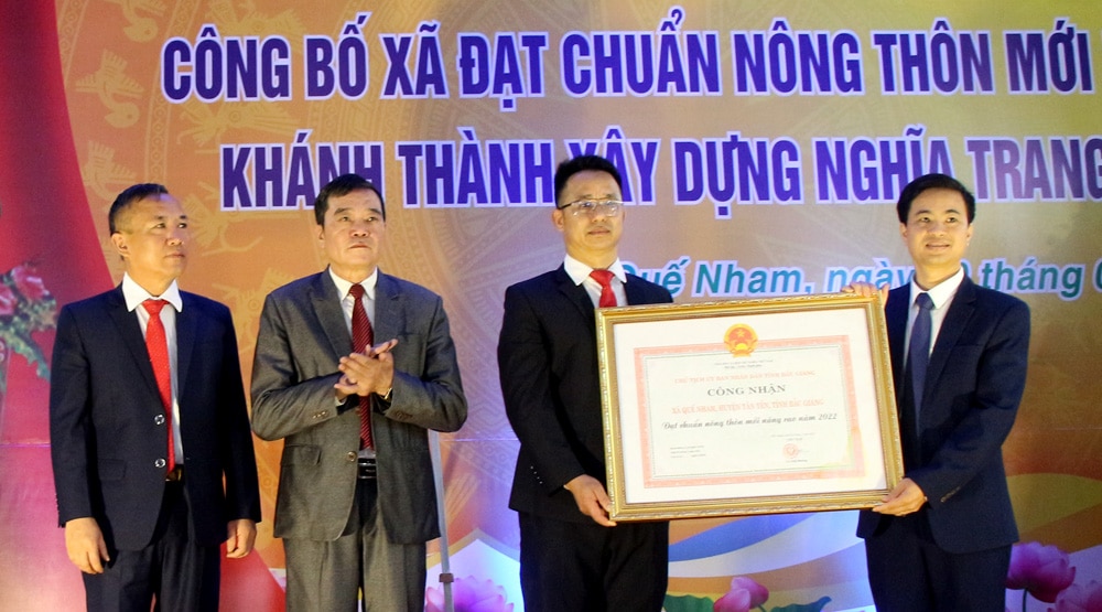 nông thôn mới, quế nham, tân yên, bắc giang, nghĩa trang, liệt sĩ