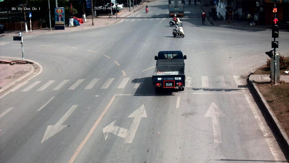 tin tức bắc giang, tỉnh bắc giang, hệ thống cameram, giám sát giao thông, công an huyện lục ngạn, không chấp hành tín hiệu đèn giao thông, vi phạm trật tự an toàn giao thông