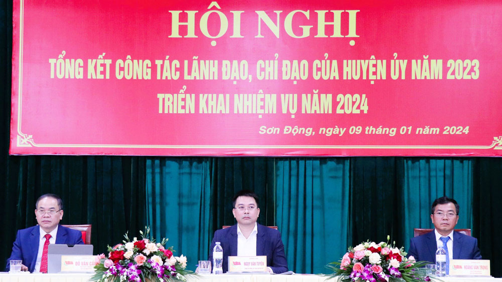 bắc giang, huyện ủy, sơn động, triển khai nhiệm vụ, năm 2024