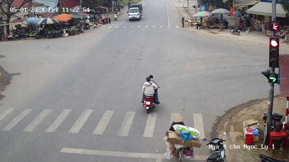 tin tức bắc giang, tỉnh bắc giang, hệ thống cameram, giám sát giao thông, công an huyện tân Yên, không chấp hành tín hiệu đèn giao thông, vi phạm trật tự an toàn giao thông