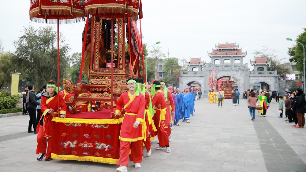 lễ hội xương giang, tp bắc giang, bắc giang, xuân, dâng hương, rước