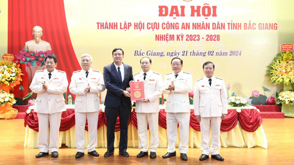 Đại hội, thành lập, Hội Cựu Công an nhân dân, tỉnh Bắc Giang