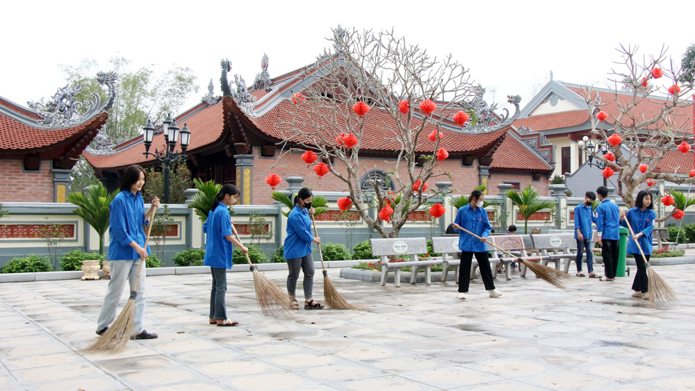 tin tức bắc giang, tỉnh bắc giang, bắc giang, lễ hội, khu, điểm du lịch, Góp sức, lễ hội xuân, vui tươi, lành mạnh, đoàn viên thanh niên, du xuân