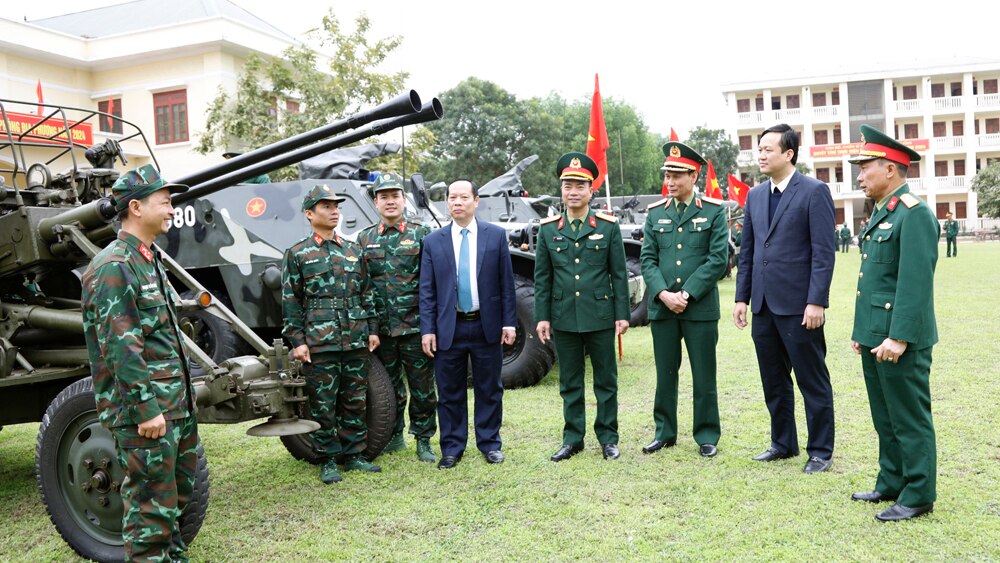 bắc giang, bộ chqs, ra quân huấn luyện, quân khu 1