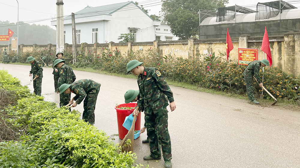 bắc giang, sư đoàn 3, quân khu 1, tháng thanh niên, bảo vệ môi trường