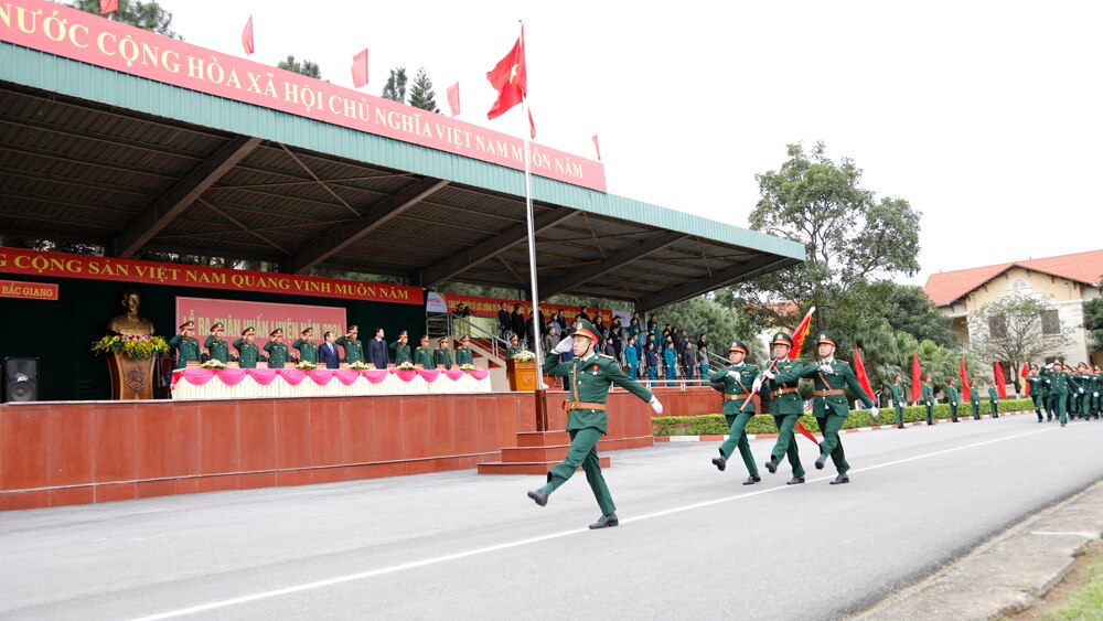 bắc giang, bộ chqs, ra quân huấn luyện, quân khu 1