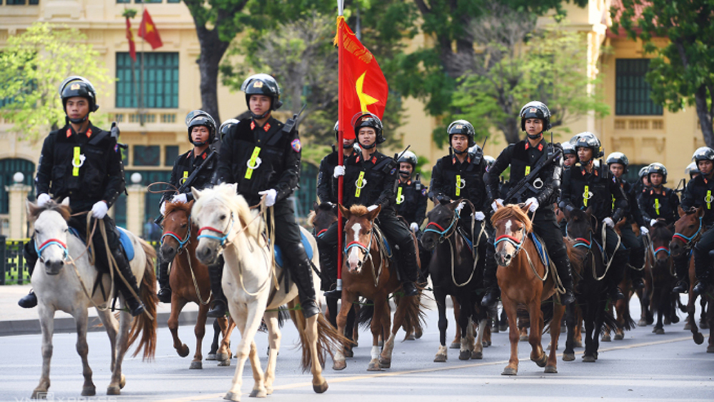 kỵ binh, ngựa, lễ hội yên thế, bắc giang, bộ công an