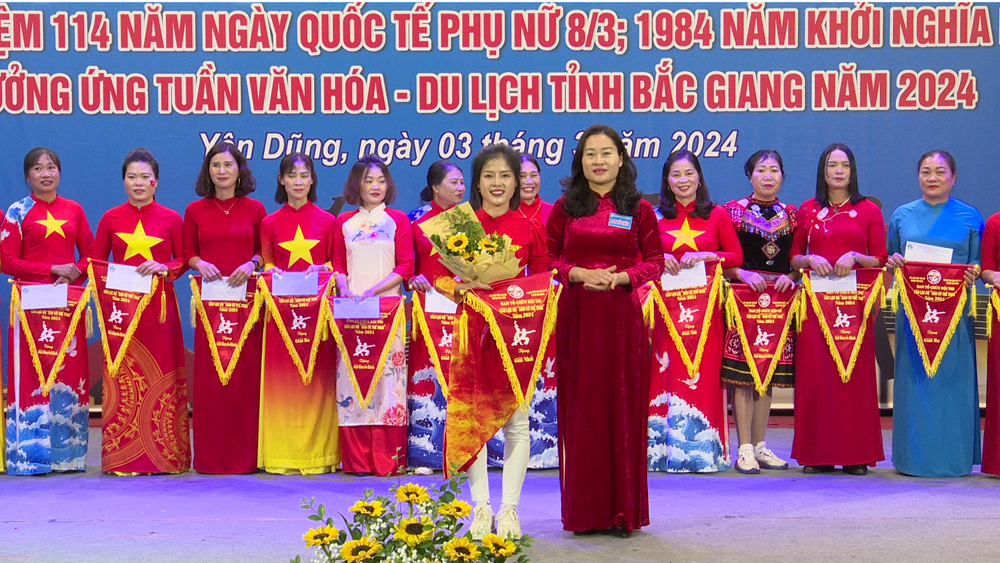 Yên Dũng, phụ nữ, thi dân vũ thể thao