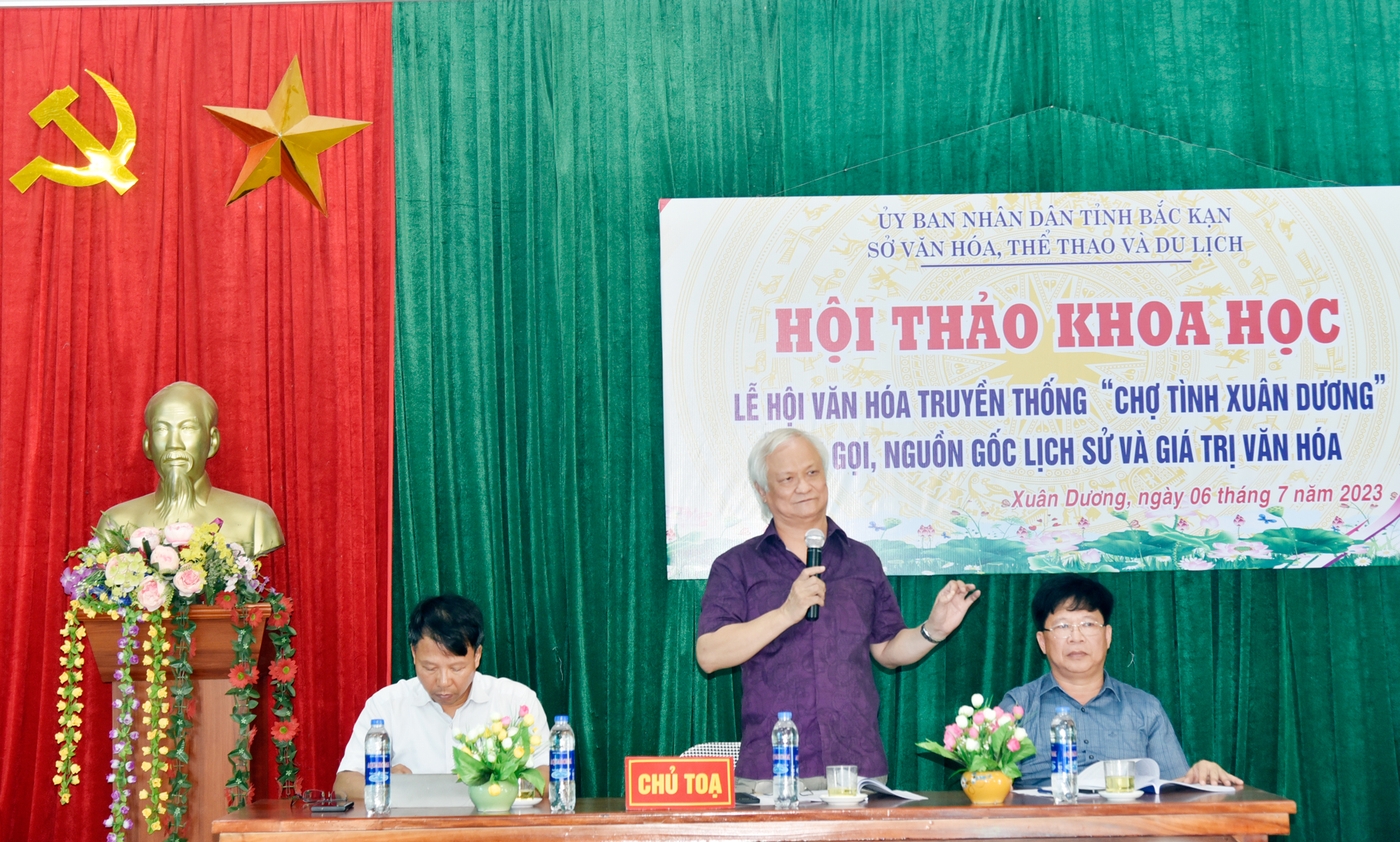 Hội thảo khoa học Lễ hội văn hóa truyền thống "Chợ tình Xuân Dương”  ảnh 3