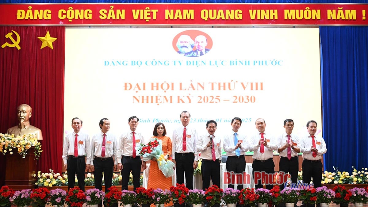 Congrès du Parti de la compagnie d'électricité de Binh Phuoc pour la période 2025-2030