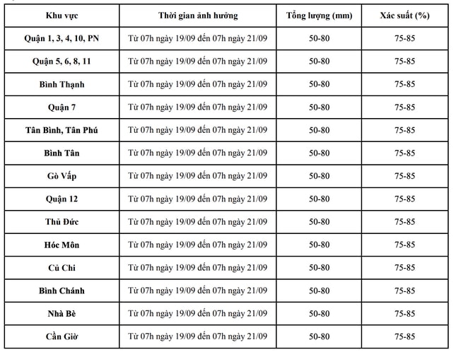 Áp thấp nhiệt đới mạnh lên thành bão, TPHCM và Nam bộ sắp mưa to ảnh 1