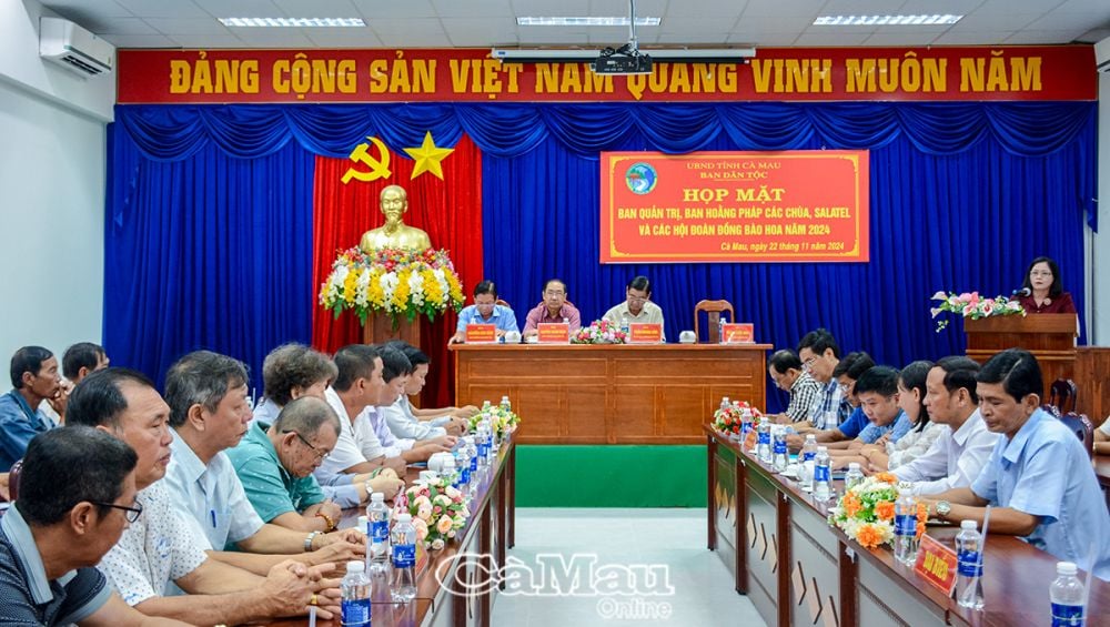 Bà Quách Kiều Mai, Phó trưởng Ban thông tin tình hình, kết quả công tác dân tộc 10 tháng đầu năm 2024 và nhiệm vụ trọng tâm 02 tháng cuối năm 2024.