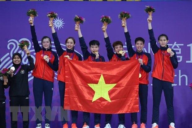 Doan Viet Nam hoan thanh chi tieu huy chuong Vang tai ASIAD 2023 hinh anh 1