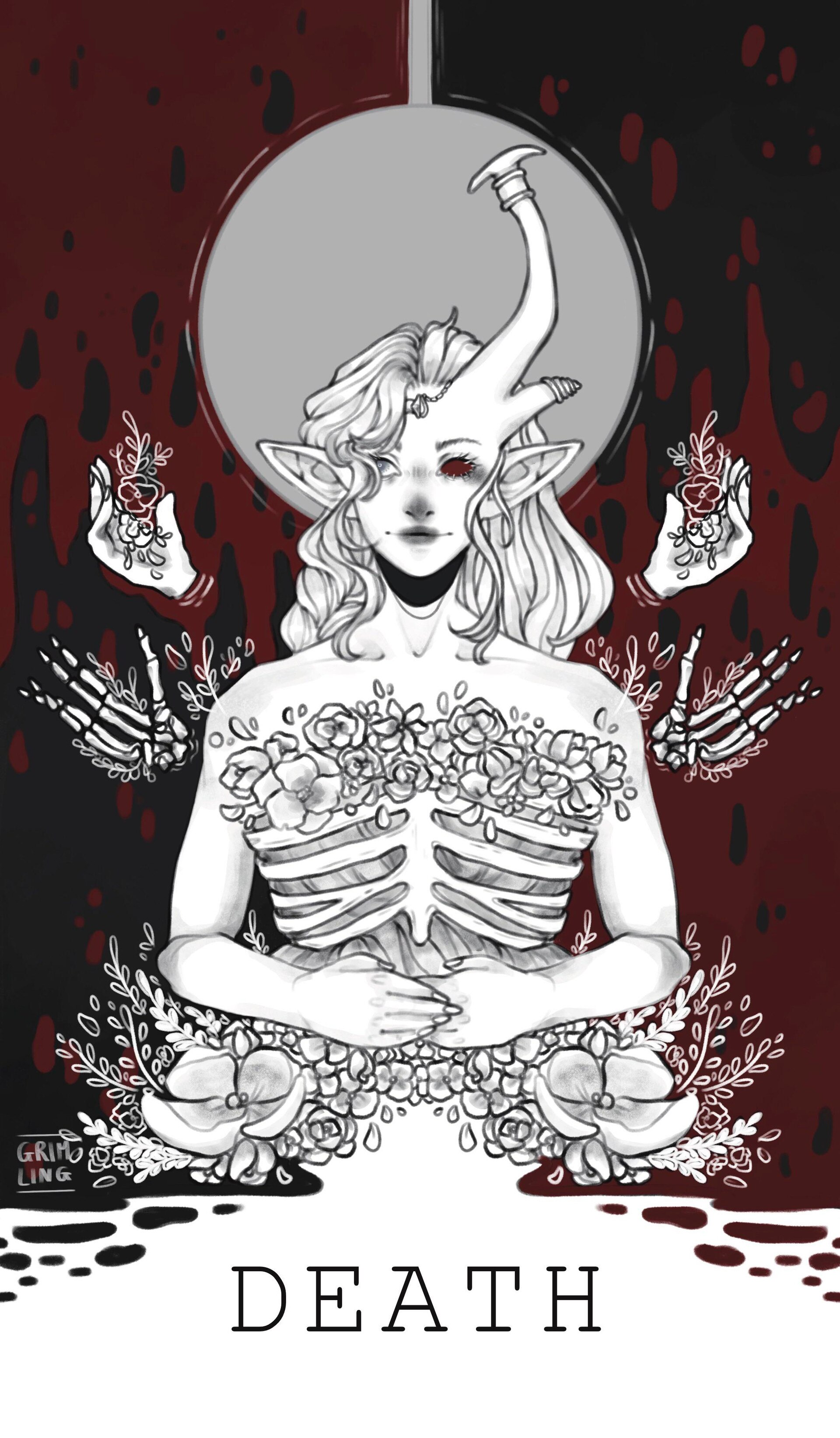 ART] character tarot commission: Iris as the DEATH card : r/DnD