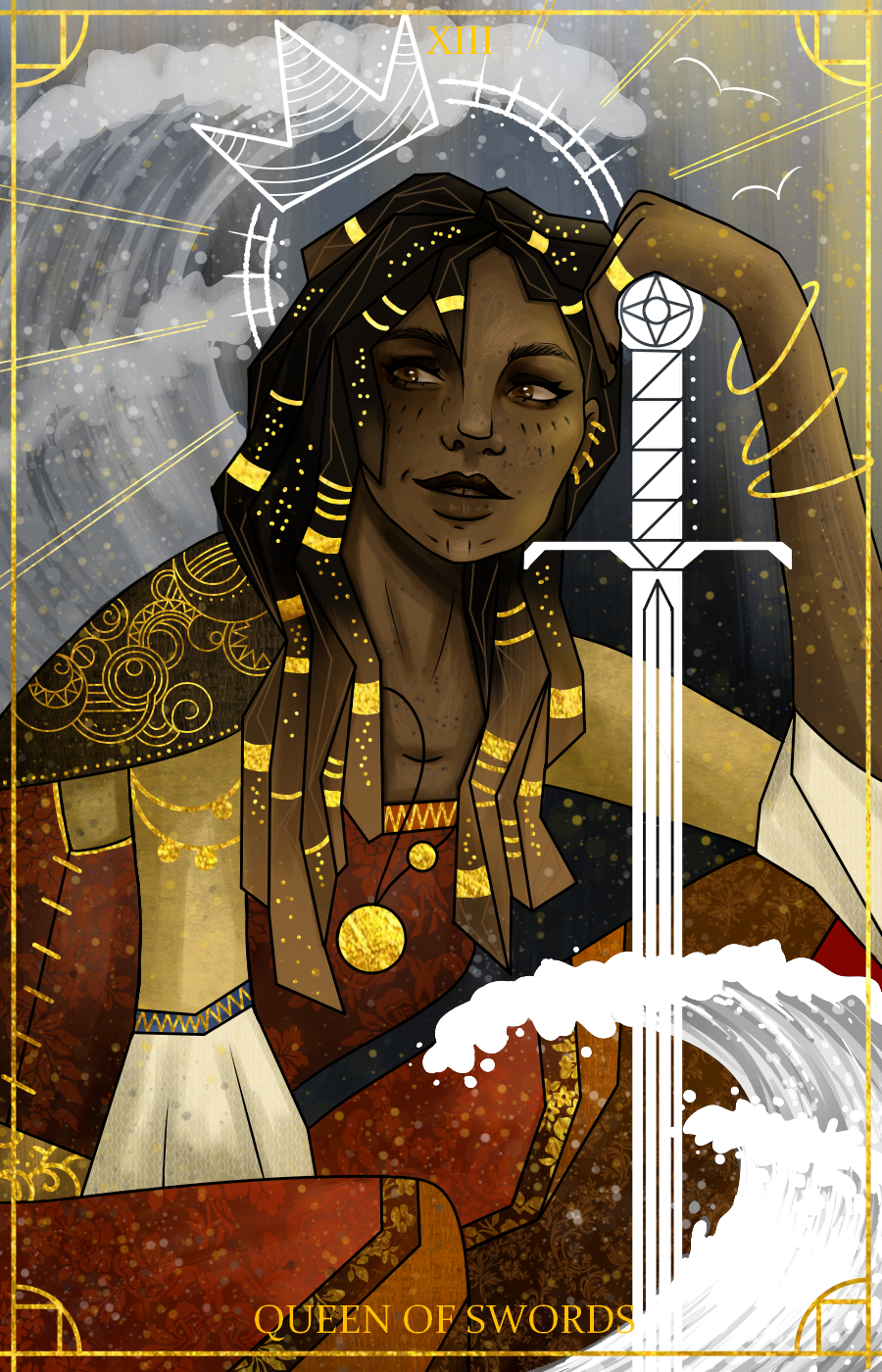 Queen of Swords and an update!