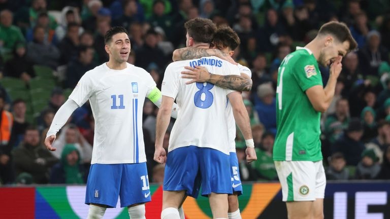 Republic of Ireland 0-2 Greece: Irish register another blank as Fotis Ioannidis and Christos Tzolis score for visitors | Football News | Sky Sports