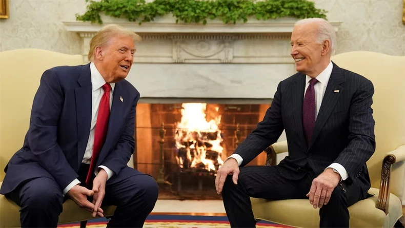 Mr. Biden and Mr. Trump pledge a smooth transfer of power photo 1