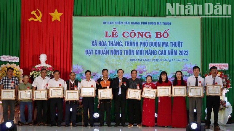 Thành phố Buôn Ma Thuột công bố 4 xã đạt chuẩn nông thôn mới nâng cao ảnh 2