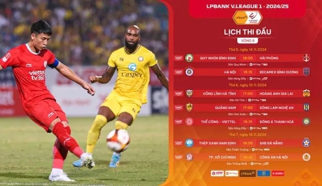 lịch thi đấu V League 2024