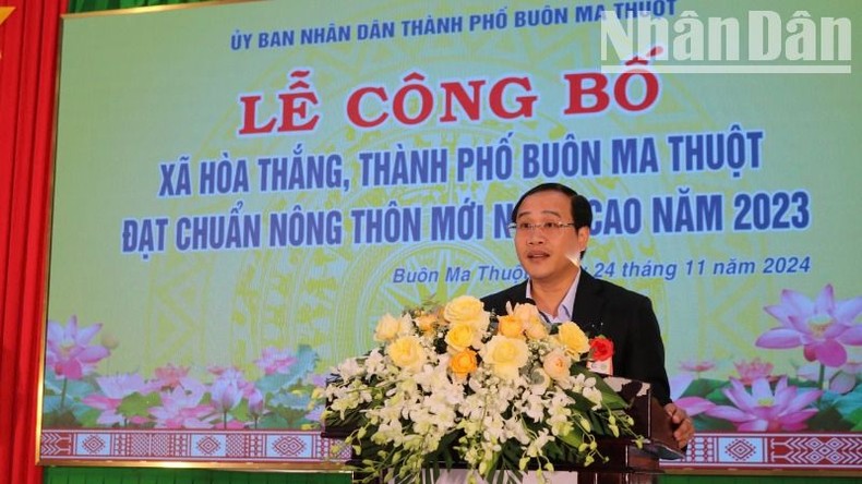 Thành phố Buôn Ma Thuột công bố 4 xã đạt chuẩn nông thôn mới nâng cao ảnh 1