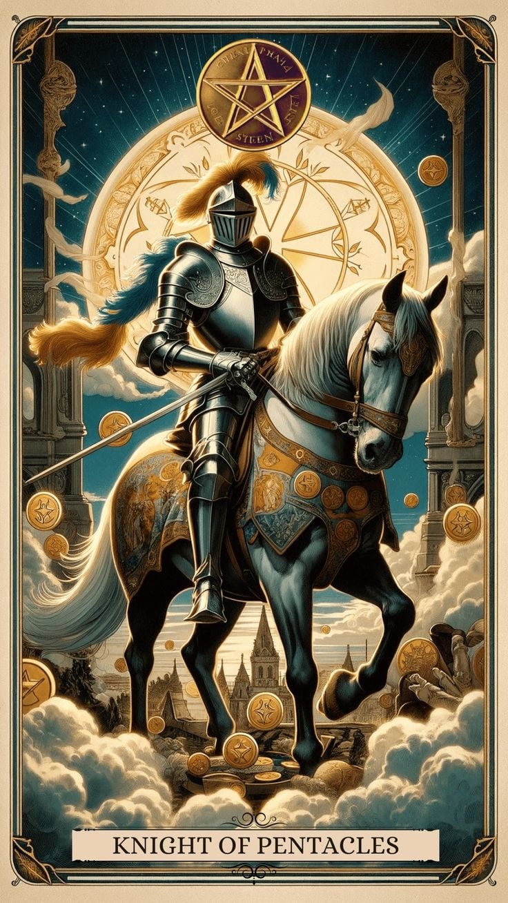 Knight of Pentacles Tarot Card Meaning - Steadfast and Methodical