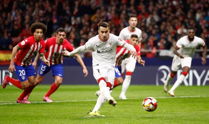 Athletic Bilbao end Atletico Madrid's 28-match unbeaten streak at home in 1st leg of Copa semifinal | Arab News