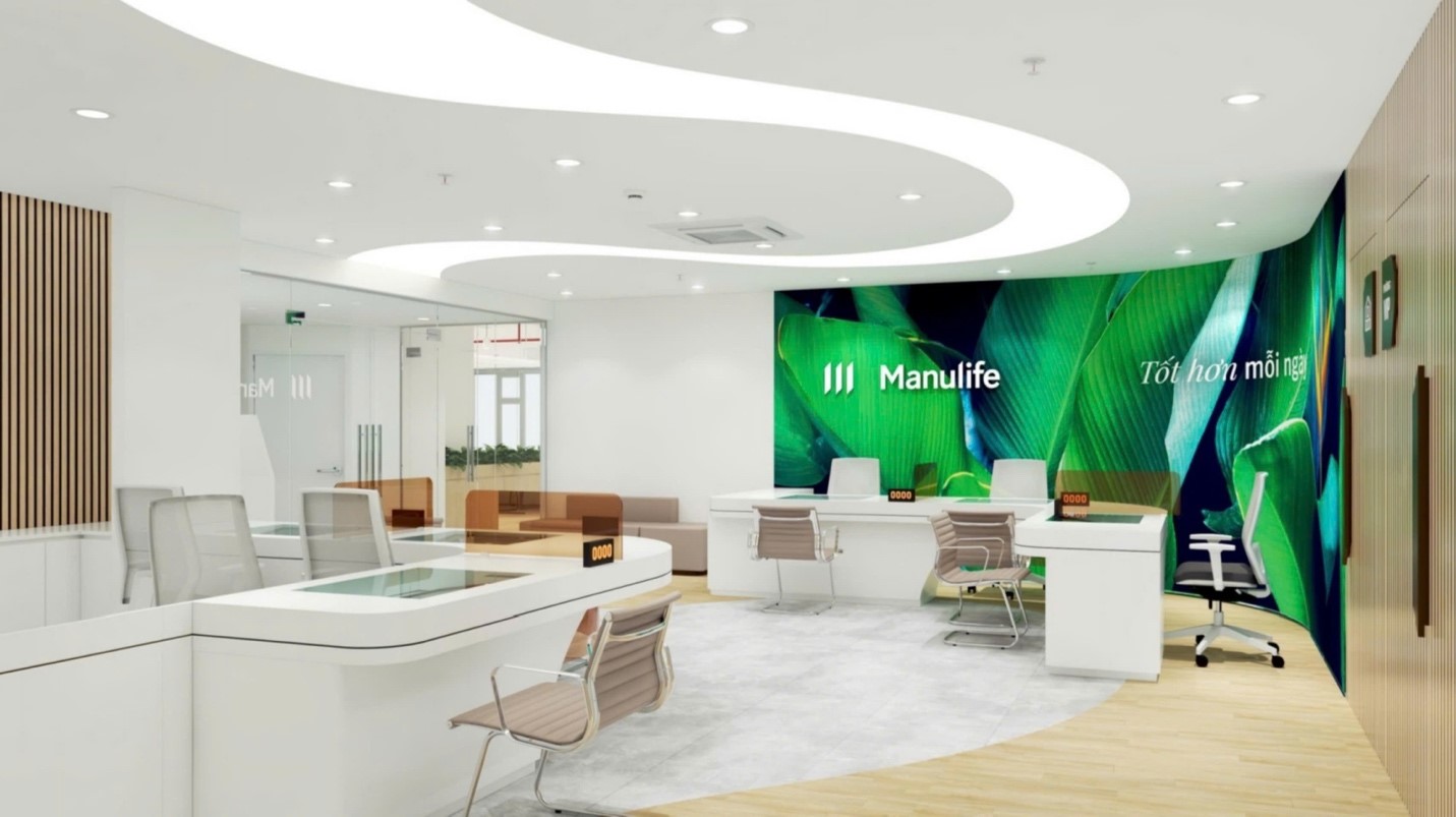 Một góc không gian văn phòng mới của Manulife tại TP. Đà Nẵng.