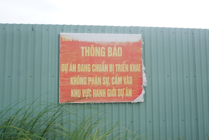 Bảng thông tin tại Dự án.