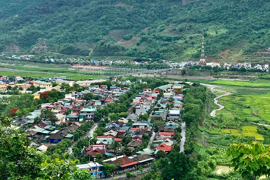 Das veränderte Erscheinungsbild des Stadtgebiets Muong Lay