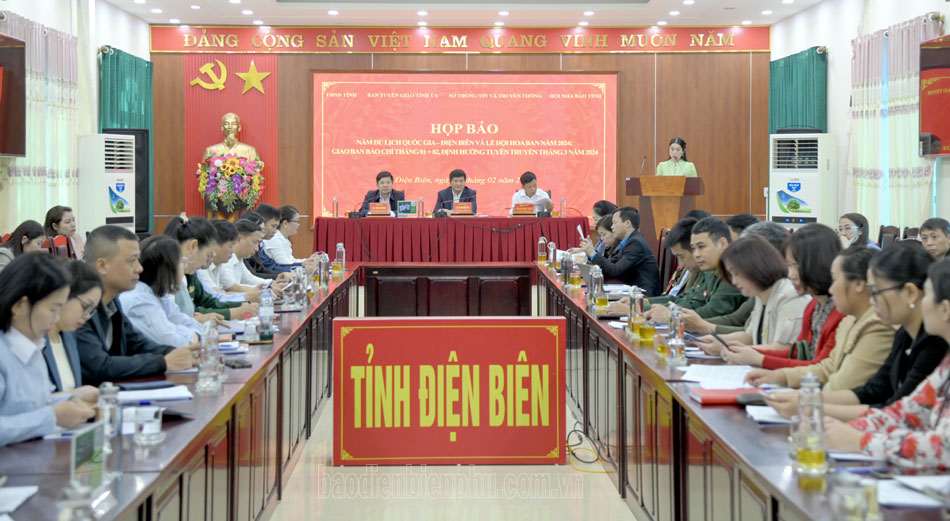 Conferencia de prensa sobre el Año Nacional del Turismo: Festival de Dien Bien y Hoa Ban 2024