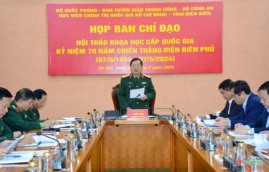 Meeting of the Steering Committee of the National Scientific Conference to celebrate the 70th anniversary of Dien Bien Phu Victory