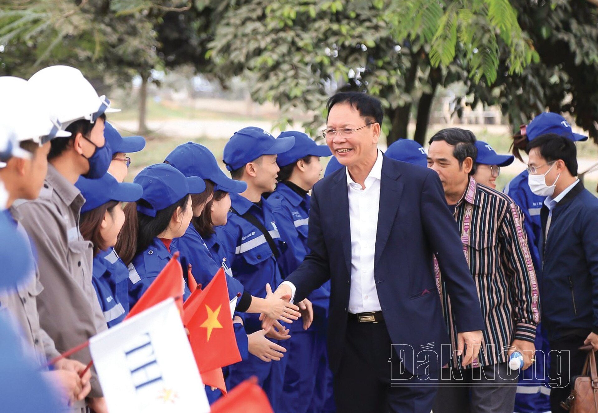 Bí thư Tỉnh uỷ, Trưởng Đoàn ĐBQH tỉnh Đắk Nông Ngô Thanh Danh dẫn đầu Đoàn công tác tỉnh Đắk Nông đã thăm Tập đoàn TH tại huyện Nghĩa Đàn (Nghệ An) vào tháng 12-2022