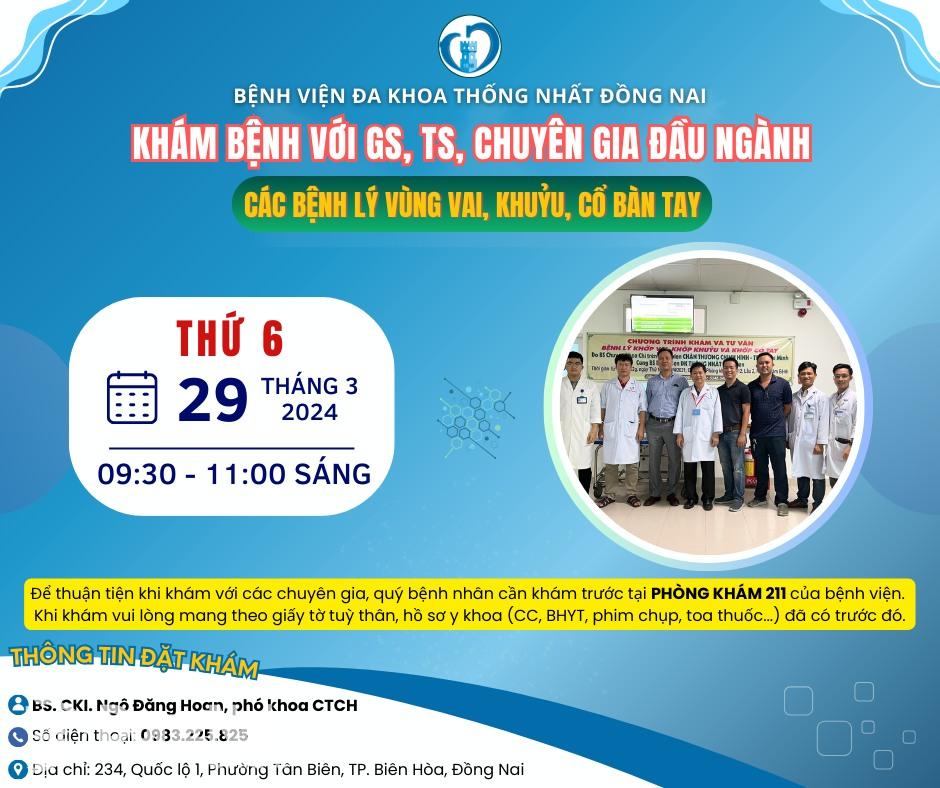 Thông báo của Bệnh viện Đa khoa Thống Nhất để bệnh nhân trong và ngoài tỉnh được biết. Ảnh: BVCC