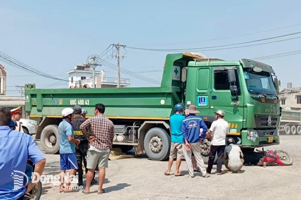 Hiện trường vụ tai nạn. Ảnh: CTV