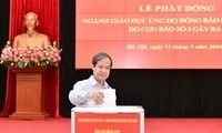 Ngành giáo dục kêu gọi ủng hộ đồng bào chịu ảnh hưởng bão lũ