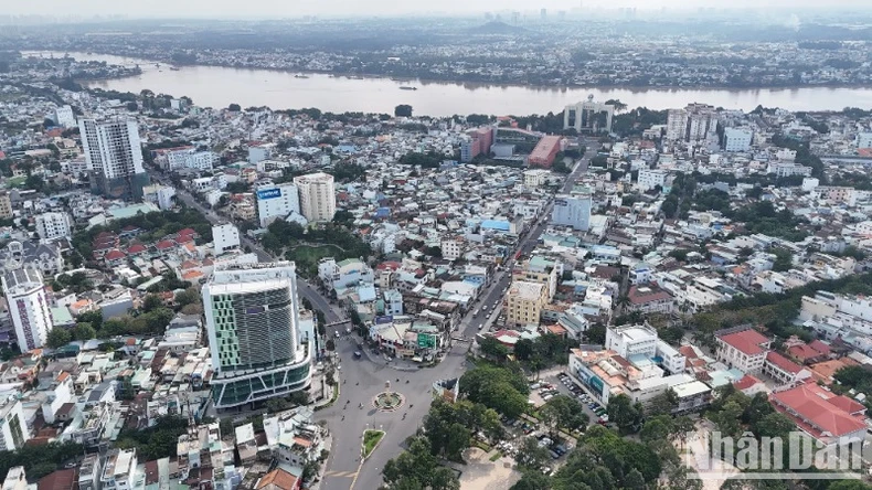 Một góc trung tâm đô thị Biên Hòa.