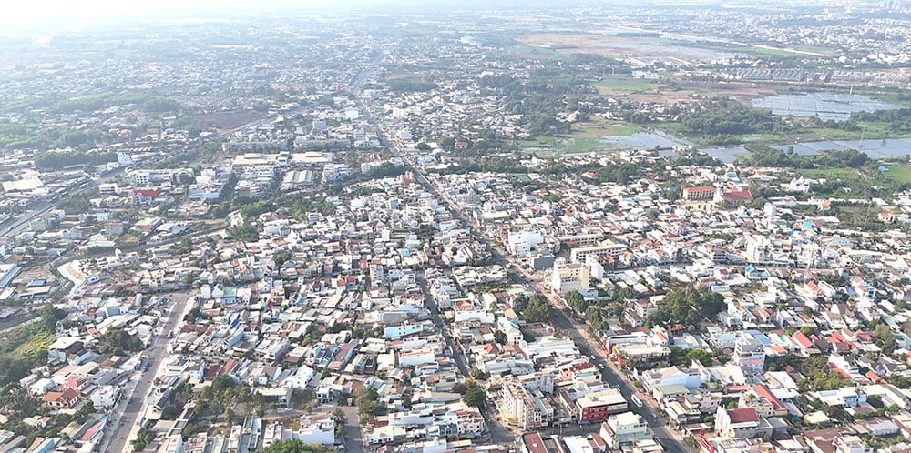 Đô thị Sân bay Long Thành sẽ có phạm vi bao gồm toàn bộ địa giới hành chính của huyện Long Thành. Ảnh: P.Tùng