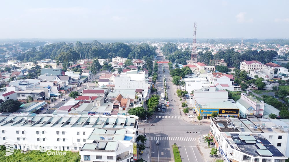 Đô thị huyện Trảng Bom. Ảnh: Thanh Toàn