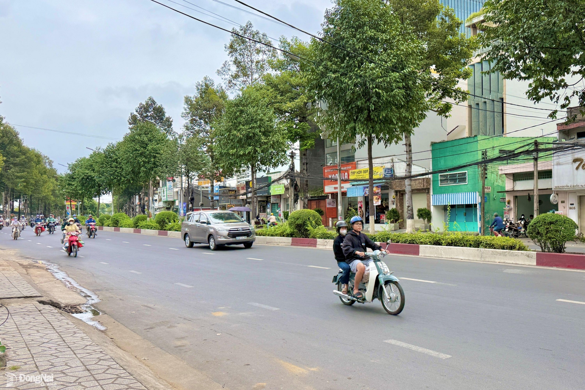 Đường Nguyễn Ái Quốc (thành phố Biên Hòa) giao thông thông thoáng. Ảnh: Đăng Tùng 