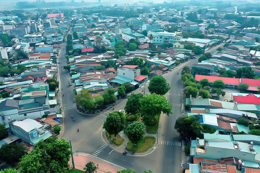 Thị xã Ayun Pa ngày càng khang trang, khởi sắc. Ảnh: T.S